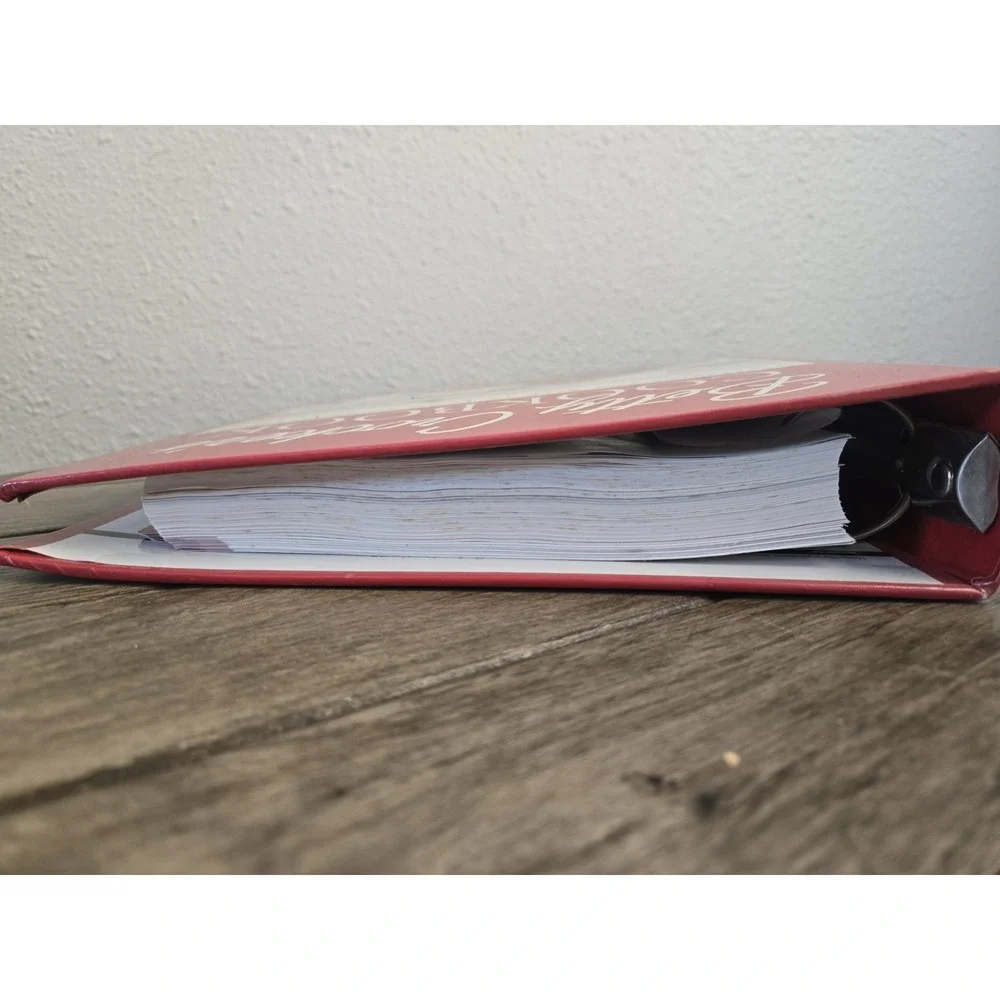 Vintage 2000 Betty Crocker Big Red Cookbook Recipes 5 Ring Binder READ